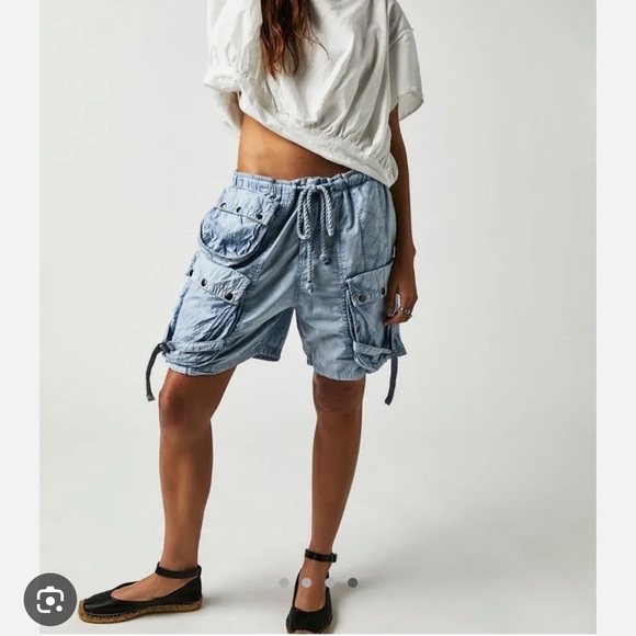 NWT Free People Moon Bay Parachute Shorts - Picture 4 of 5